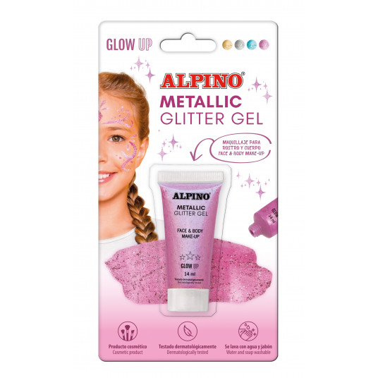 Gelis grimui 14ml ALPINO Metallic pink bls