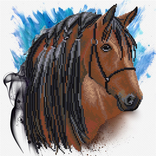 Siuvinėjimo kryželiu rinkinys STALLION GROOM 30,50x30,50