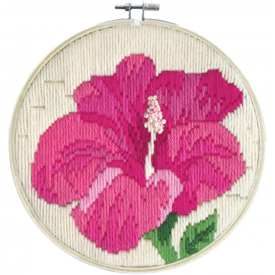 Siuvinėjimo rinkinys HIBISCUS BLUSH 15,20x15,20