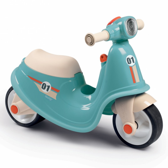 Paspiriamas motoroleris Retro Scooter Rider, mėlynas