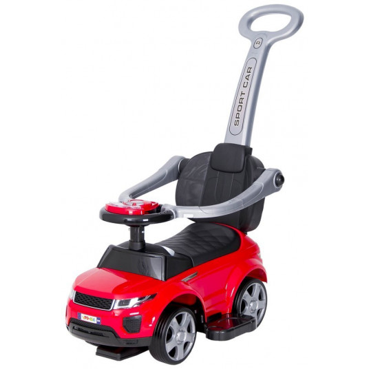 Paspiriamas automobilis su rankena, raudonas