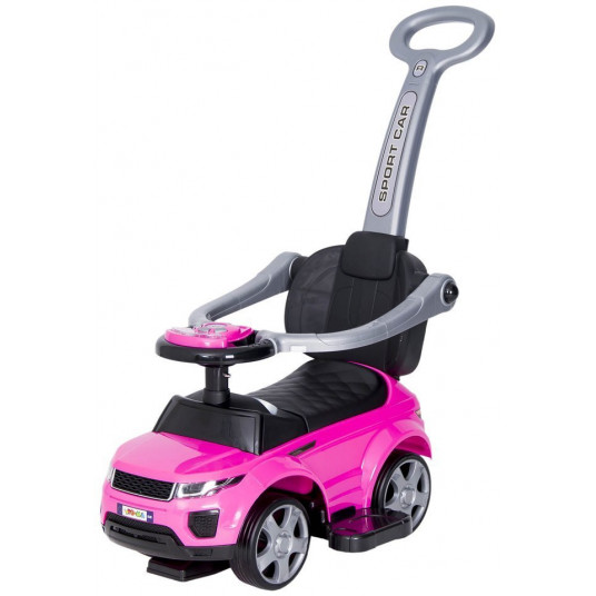 Paspiriamas automobilis su rankena, rožinis