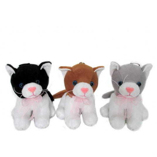 Plush toy - 1152 - CAT with SOUND - size  17 cm