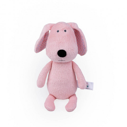Plush toy - 81991 - DOG - TULIMY - PINK - size 28 cm