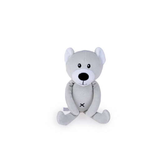 Plush toy -  82004 - MIŚ TULIMY - JASNOSZARY -  size 19 cm
