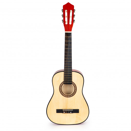 Vaikiška didelė medinė gitara 6 stygos ECOTOYS