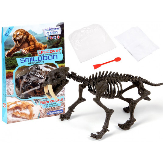 Clementoni Smilodon Sukurkite tigro skeletą ZA3713