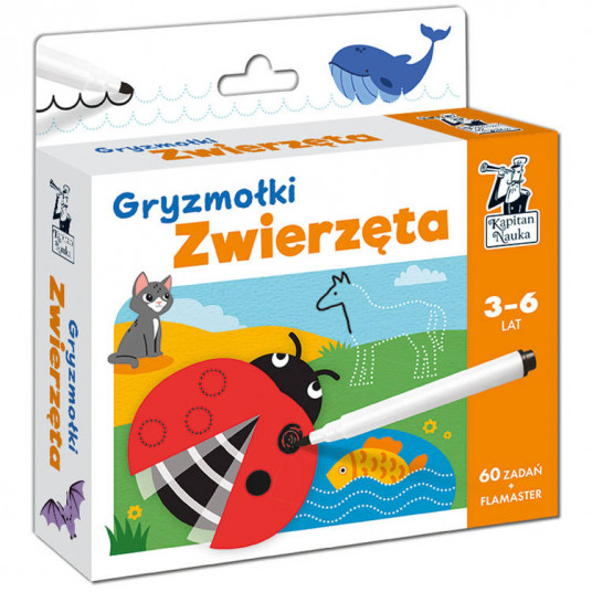 Piešimo kortelės Doodles Animals 3-6l KS0686