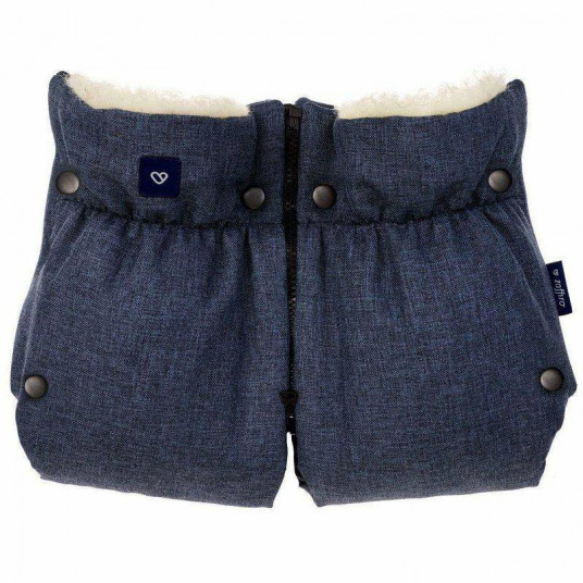 Gloves/muffs - 2 parts - iGROW - NAVY BLUE - WOOL