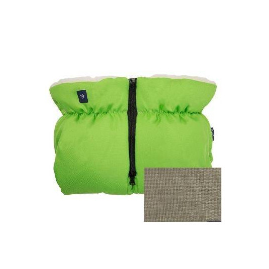 Gloves/muffs - 2 parts - SLEEP&GROW - DARK GREEN - WOOL