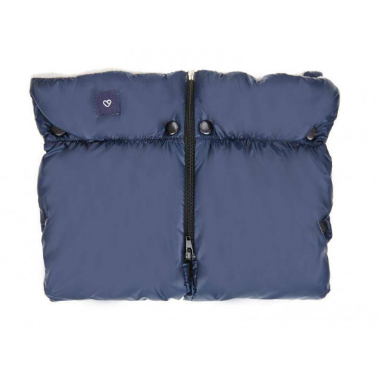 Gloves/muffs - 2 parts - PASTEL - NAVY BLUE - PLUSH ****