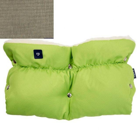 Gloves/muffs - 1 parts - SLEEP&GROW - DARK GREEN - WOOL ****