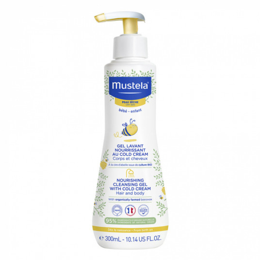 Mustela maitinamasis valomasis gelis su šaltu kremu 300ml