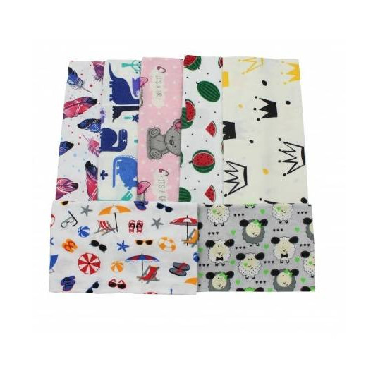 Diaper - 7045- FLANNEL PRINT - ATK - size 70x80 cm