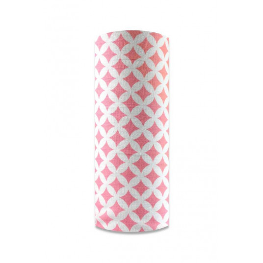 Diaper - 19607 - TETRA PRINT - EGA - ROMBY - PINK - size 60x80 cm