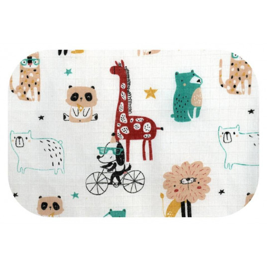 Diaper - 27442 - TETRA PRINT - EGA - ZWIERZAKI - size 70x80 cm