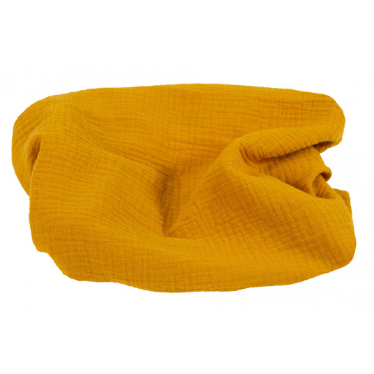 Swaddling blanket - TB0371 - MUSLIN - size 80x120 - MUSTARD