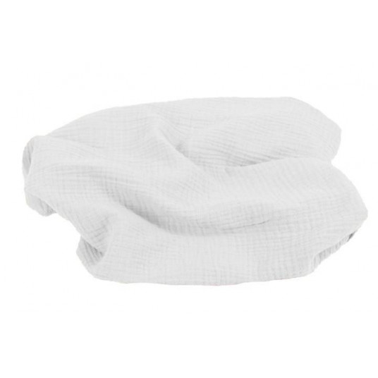 Swaddling blanket - TB0371 - MUSLIN - size 80x120 - WHITE