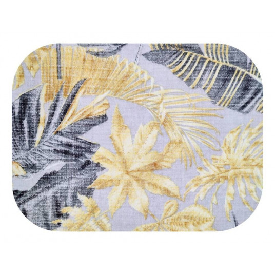 Diaper - 24762 - TETRA PRINT - EGA - MONSTERA - GOLD/GREY - size 70x80 cm