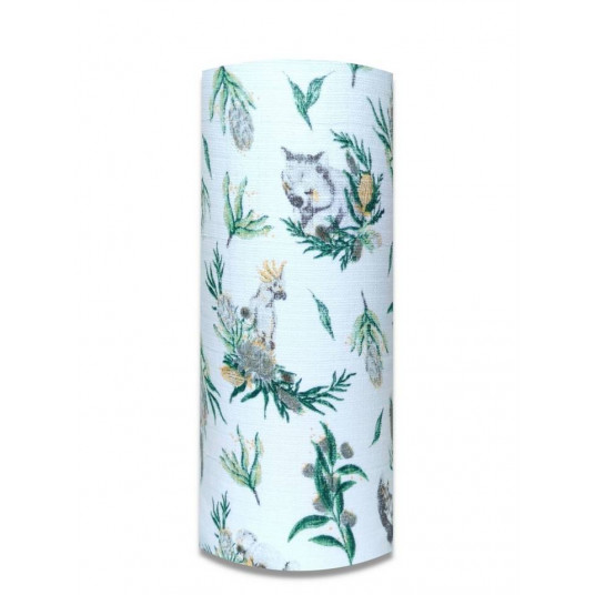 Diaper - 24854 - TETRA PRINT - EGA - KOALA - GREEN - size 70x80 cm