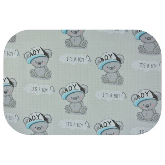 Diaper - 19799 - TETRA - EGA - BOY - GREY - size 70x80 cm