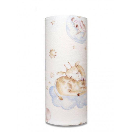 Diaper - 24847 - FLANNEL PRINT - EGA - ŚPIĄCE ZWIERZĘTA - size 70x80 cm