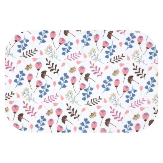 Diaper - 27640 - FLANNEL PRINT - EGA - LETNIA ŁĄKA - PINK - size 70x80 cm
