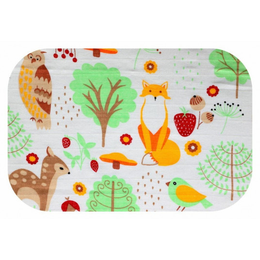 Diaper - 25813- TETRA PRINT - EGA - LUX - SARNA W LESIE - size 70x80 cm
