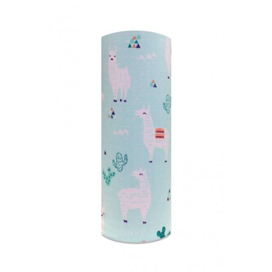 Diaper - 25127 - TETRA PRINT - EGA - LAMA - TURKUS / WHITE - size 70x80 cm