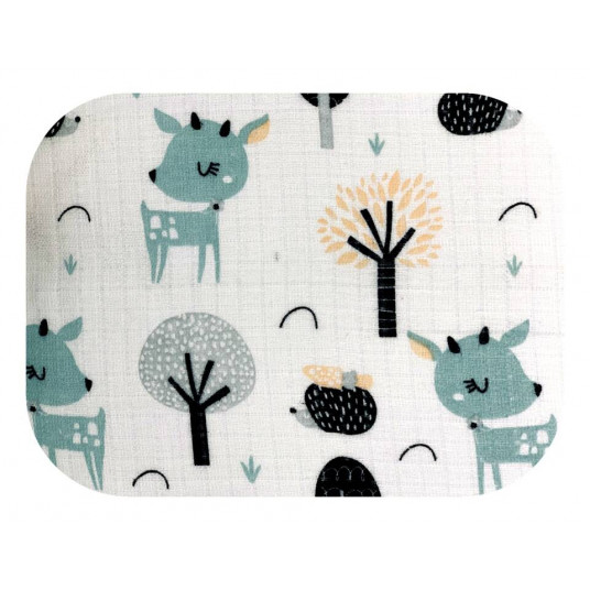 Diaper - 10123 - TETRA - EGA - DEER - MINT - size 70x80 cm