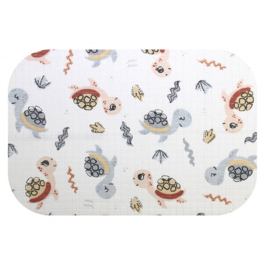 Diaper - 10123 - TETRA - EGA - TURTLE - BEIGIE / GREY - size 70x80 cm