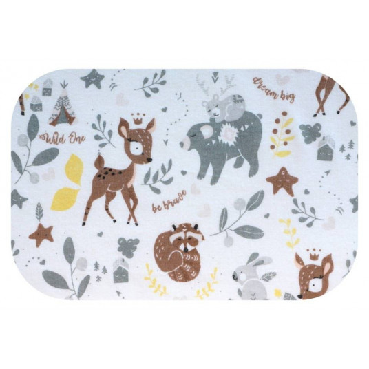 Diaper - 25585 - FLANNEL PRINT - EGA - JELONEK - size 70x80 cm