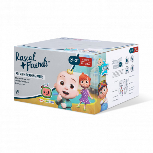 RASCAL + FRIENDS sauskelnės-kelnaitės, 4 dydis, 64 vnt, 10-15 kg, 93593