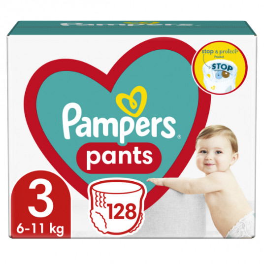 Pampers Pants Berniukams / mergaitėms 3 128 vnt