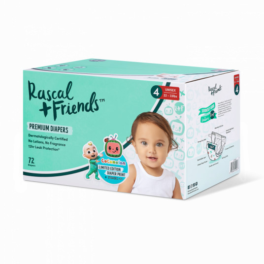 RASCAL + FRIENDS sauskelnės, 4 dydis, 72 vnt, 93618