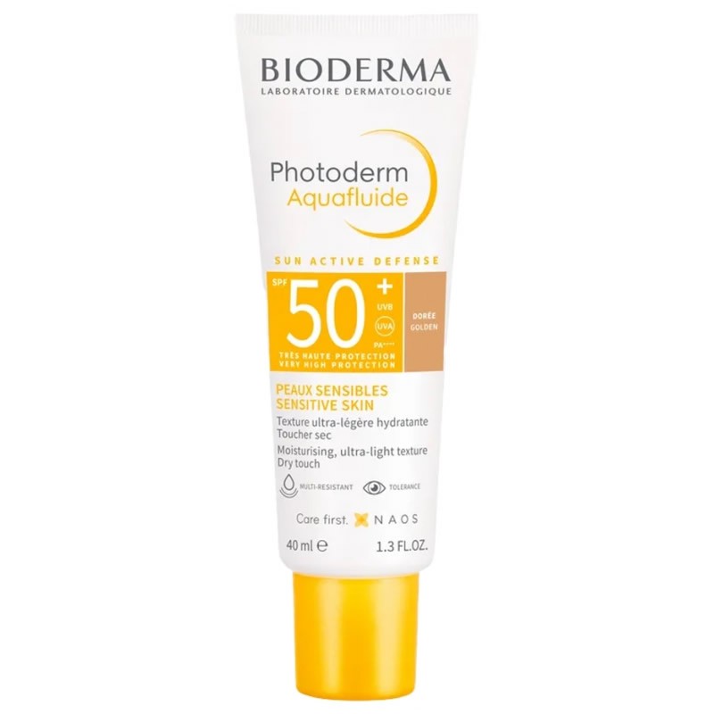Bioderma Photoderm Aquafluide Golden Spf50+ veido kremas nuo saulės 40ml