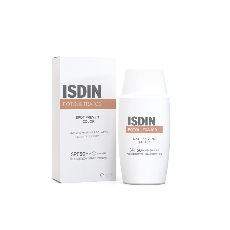 Isdin Fotoultra 100 Spot Prevent Colour  Spf50+ veido kremas nuo saulės  50ml