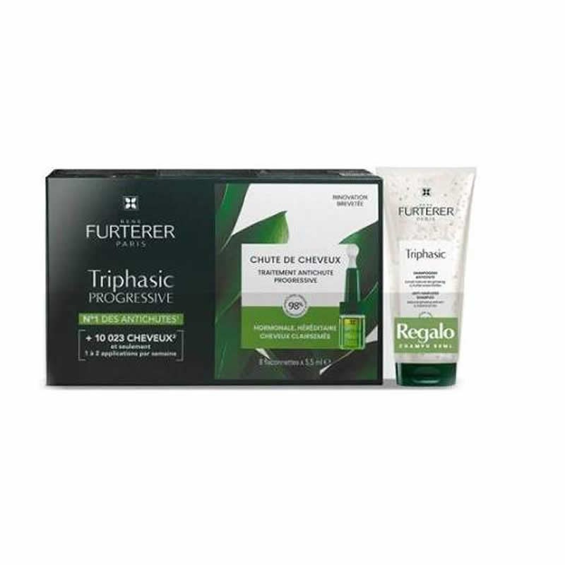 Rene Furterer Triphasic Progressive  8x5.5ml rinkinys nuo plaukų slinkimo 2 vnt
