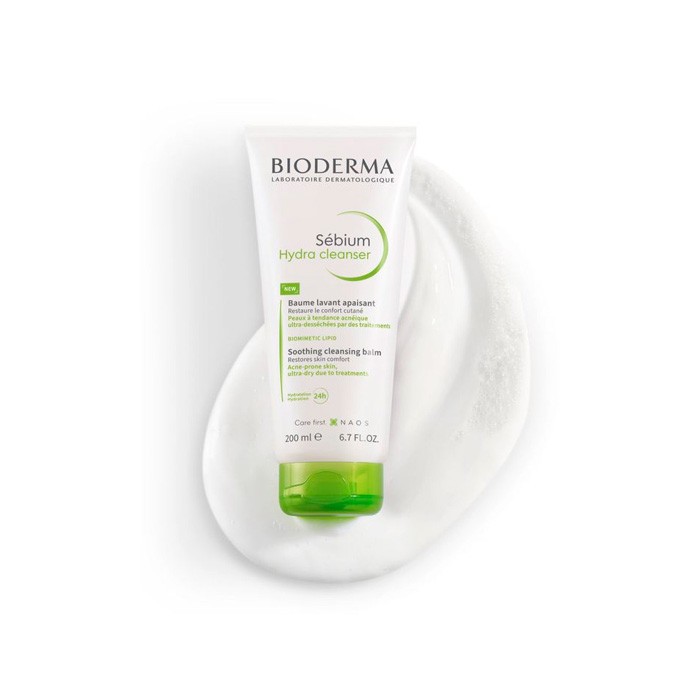 Bioderma Sebium Hydra Cleanser raminantis prausiklis į spiogus linkusiai odai 200ml