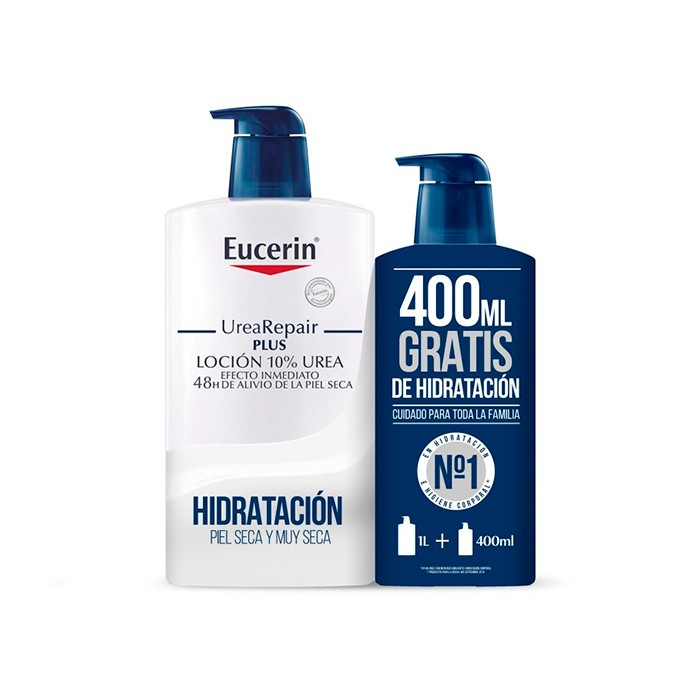 Eucerin Family Pack Locion Urea Repair 1000ml + 400ml priežiūros priemonių pakuotė