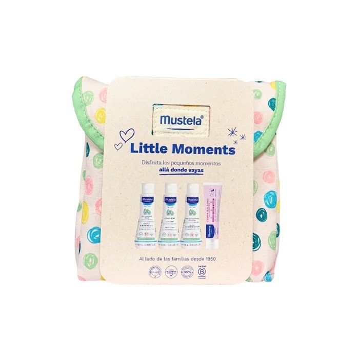 "Mustela Little Moments" tualeto reikmenų rinkinys "Polka Dots", 5 vnt