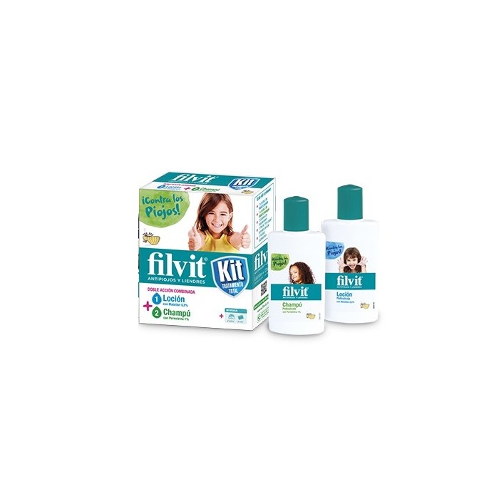 "Filvit" losjonas nuo utėlių 100 ml, 2 dalių rinkinys