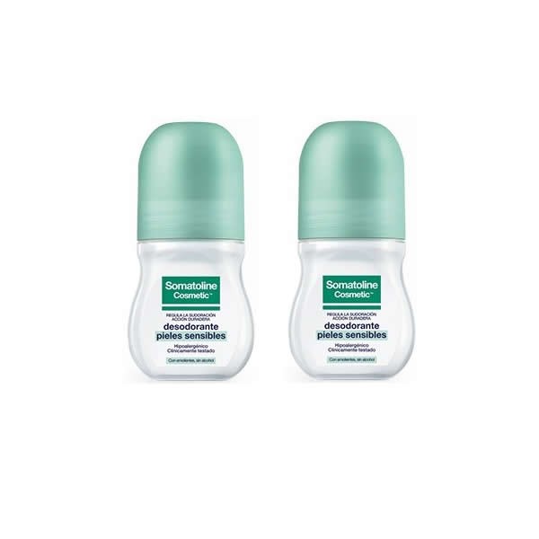 Somatoline  Jautrios odos dezodorantai 2X50ml