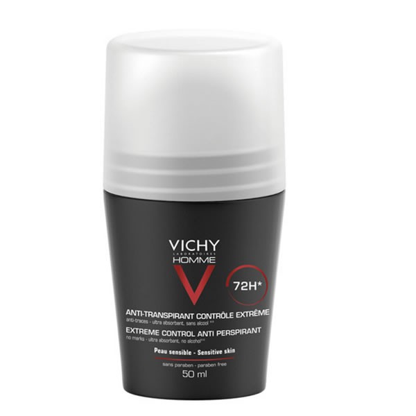 Vichy Homme Intense Roll On antiperspirantas, vyrams  50ml