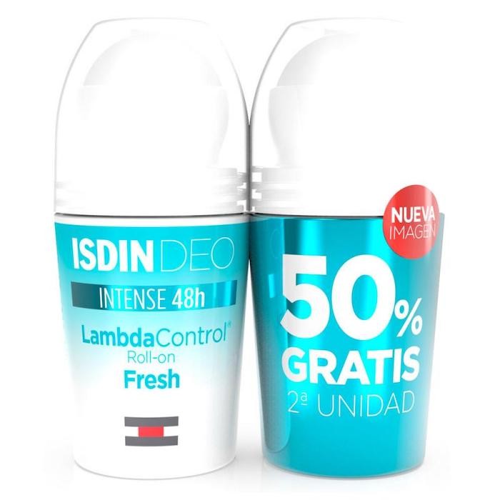 Isdin Lambda Control Intense 48h Roll-on dezodorantas 2X50ml