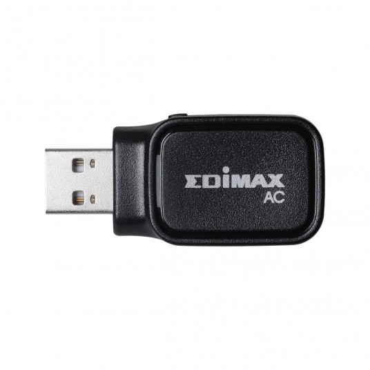 „Edimax AC600“ dviejų juostų „Wi-Fi“ USB adapteris 2,4 GHz / 5 GHz, Vidinės antenos tipas, USB prievadų kiekis 1