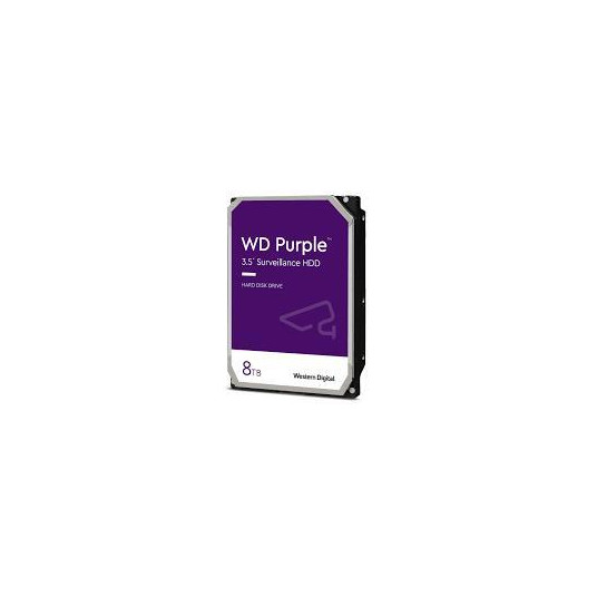 HDD|Vakarų skaitmeninis|Purpurinis|8TB|SATA 3,0|256 MB|5640 aps./min.|3,5"|WD85PURZ