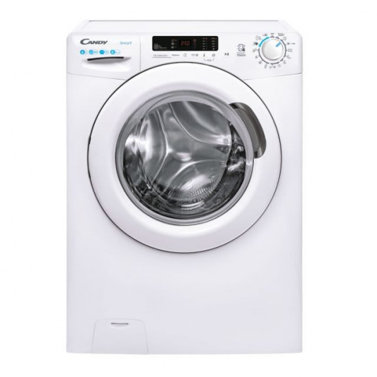 Saldainių skalbimo mašina CS4 1062DE/1-S Energijos vartojimo efektyvumo klasė D, Pakraunama iš priekio, Skalbimo talpa 6 kg, 1000 RPM, Gylis 45 cm, Plotis 60 cm, Ekranas, LCD, NFC, Balta