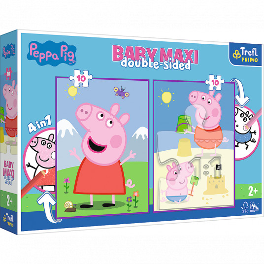 TREFL PEPPA PIG Baby maxi dėlionė „Kiaulytė Pepa", 10x2 det.