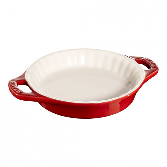 STAUB 40511-163-0 apvali keraminė pyrago lėkštė - raudona 200 ml